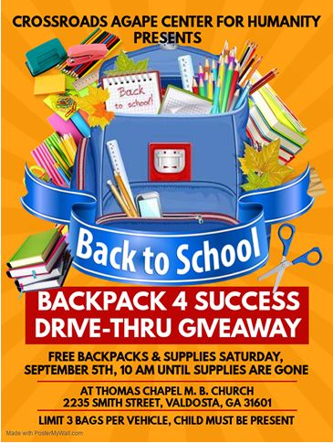 2023 Backpack 4 Success Drive-Thru